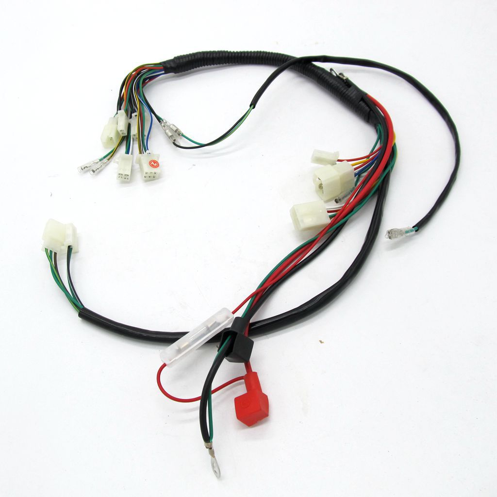 越野摩托车110-125cc小恐龙总线atv沙滩车全车线路总线束