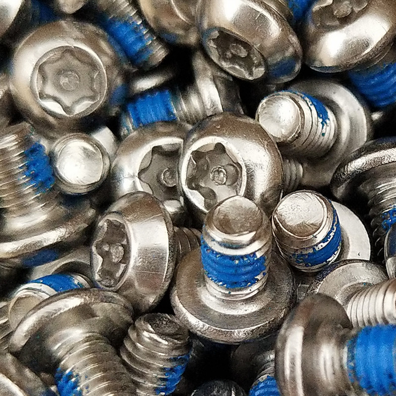 点胶防松螺钉 点胶防松不锈钢防盗螺丝 梅花带柱不锈钢螺丝