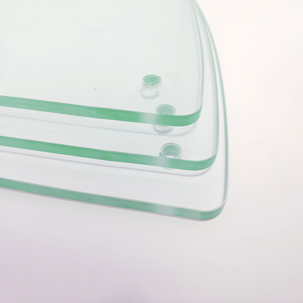 专业定制家具玻璃6mm 异形钢化玻璃 几何形状玻璃 钻孔精加工