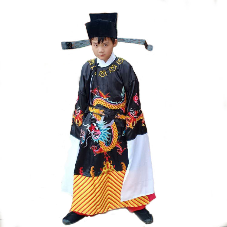 戏剧戏曲儿童包公帽子京剧豫剧盔帽盔头相刁黑色相纱丞相官帽