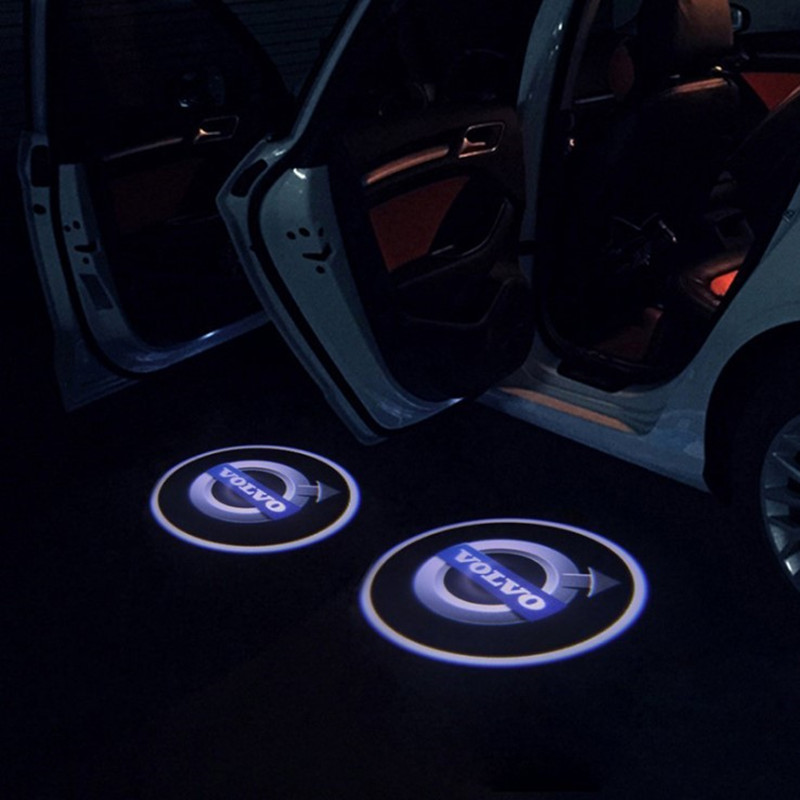适应于汽车迎宾灯v90s90s60lvolvo沃尔沃led车门灯镭射投影灯