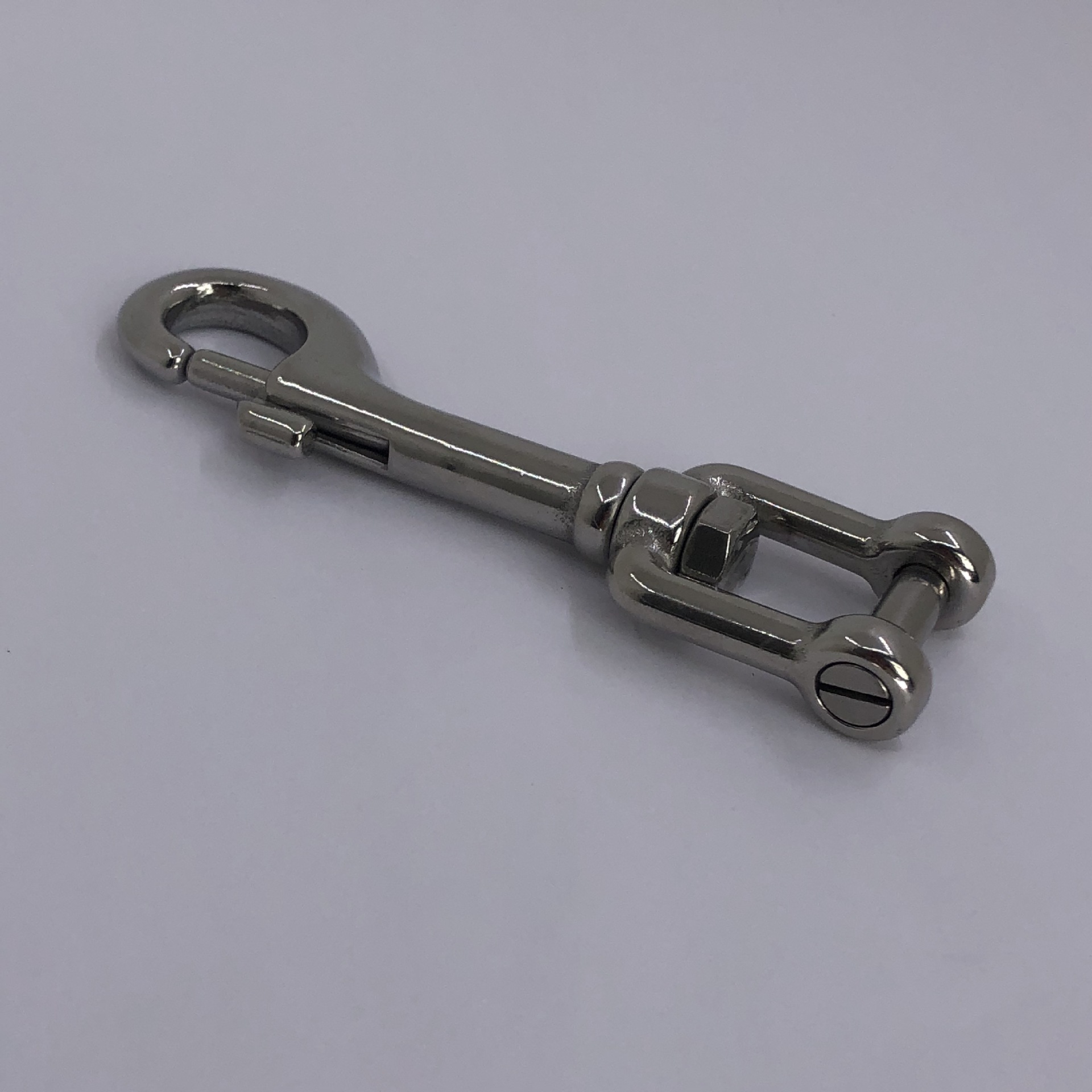 不锈钢单头钩 非标加工定制304/316头钩叉式旋转钩 索具船用五金