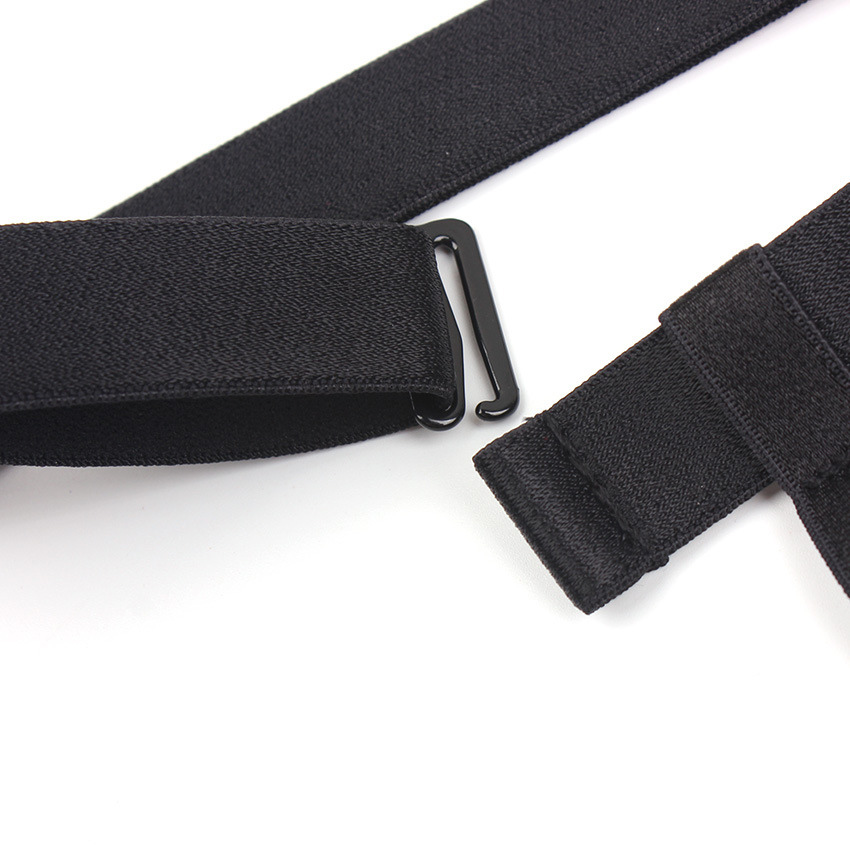 6扣黑 欧美性感酒吧可调节连腰吊袜带丝袜防滑吊袜扣夜店松紧吊带