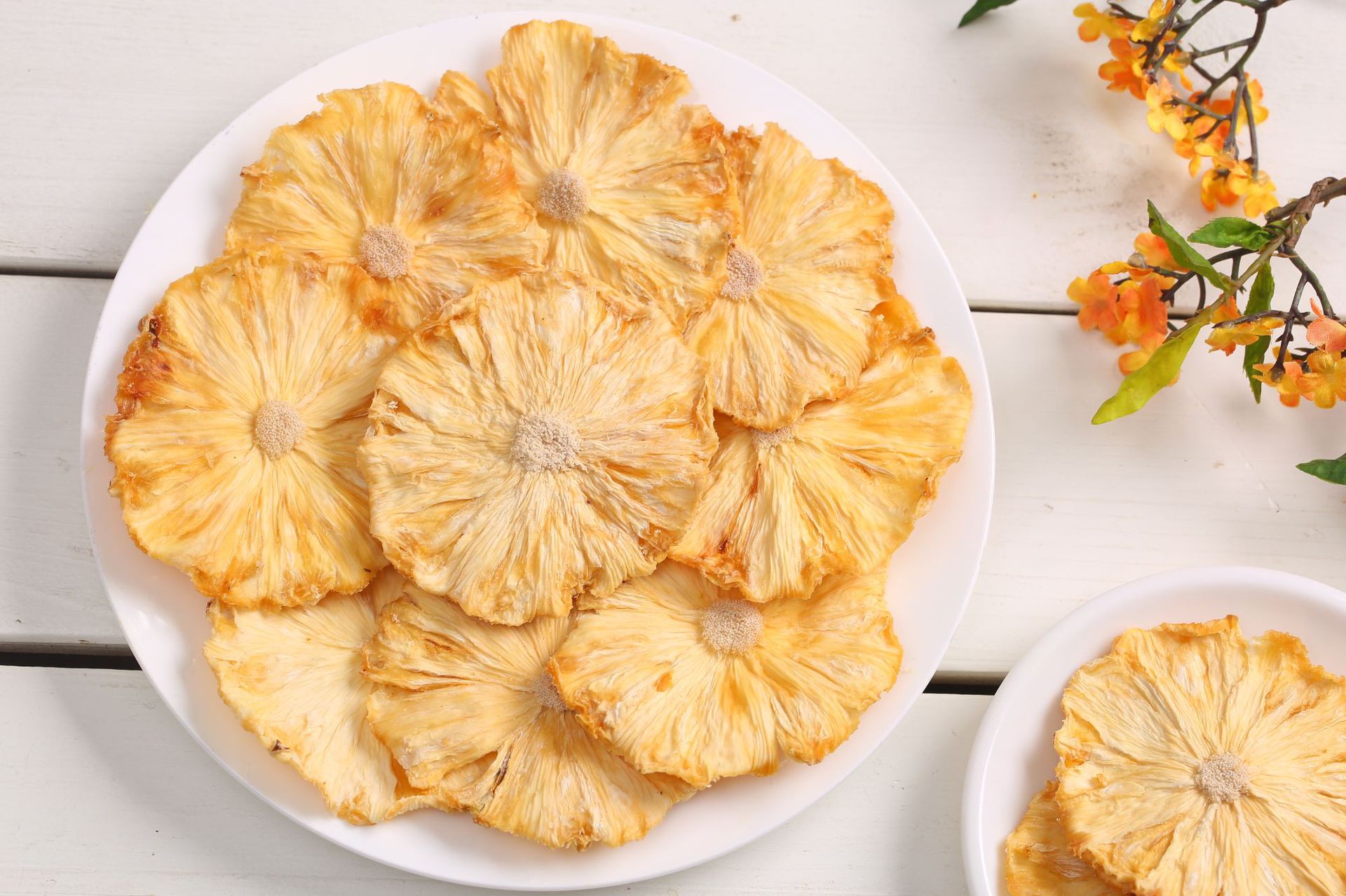 厂家直供菠萝干片 菠萝片500g 凤梨片花果茶水果干片批发一件代发