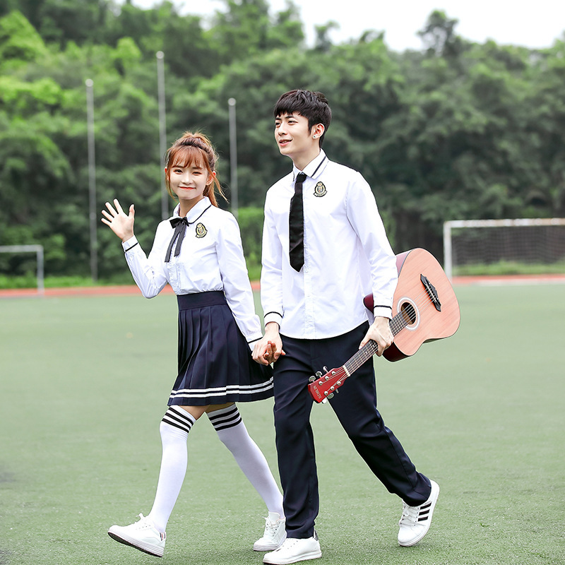 班服学院风学生装夏季女生毕业裙子韩版中学生英伦高中生校服套装