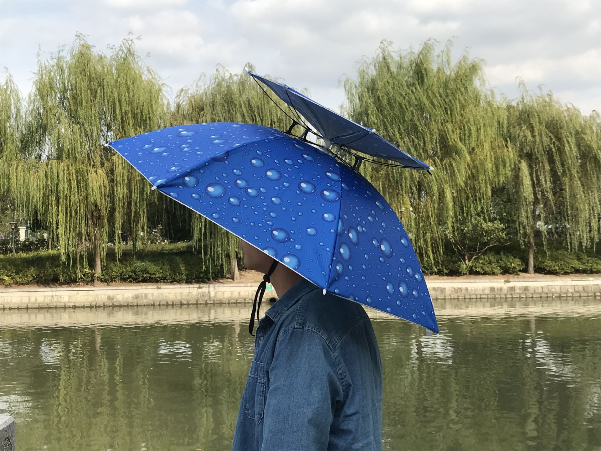 上面小伞可以向上打开,方便通风 2.