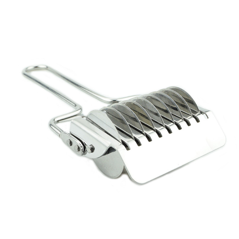 厂家直销手动不锈钢面条切刀多功能切葱器全钢切面刀厨房工具