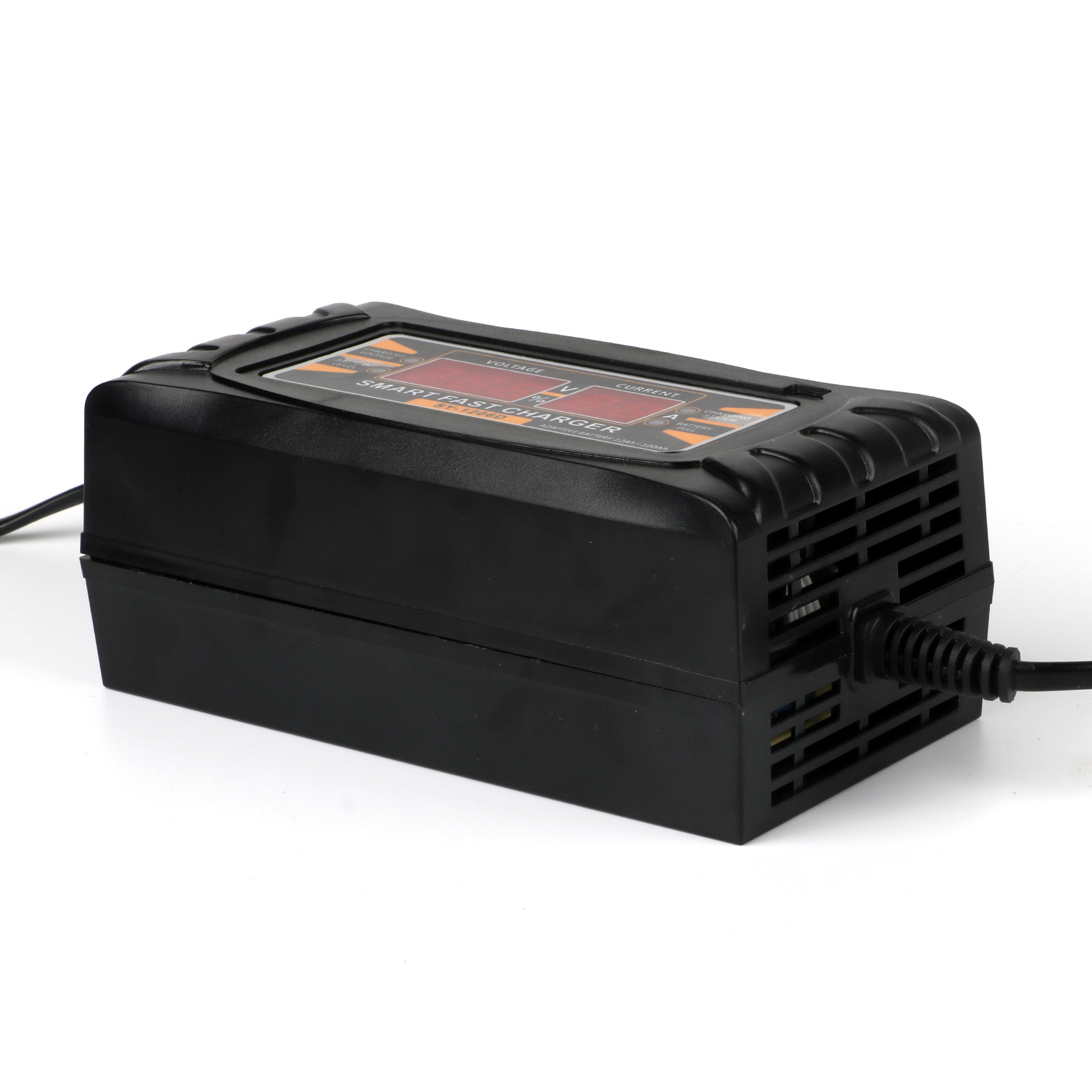 卡迪普 12v6a汽车电动车铅酸蓄干电池电瓶充电器智能快速带显示