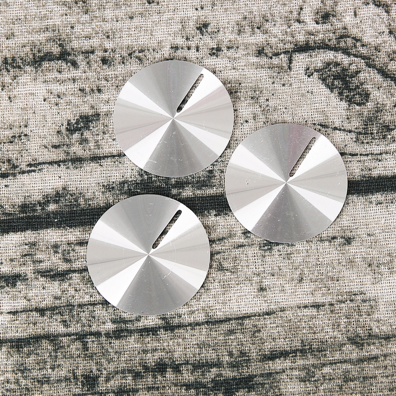 加工定制cd纹铝片标牌氧化金属按键旋钮音响开光太阳纹丝印logo