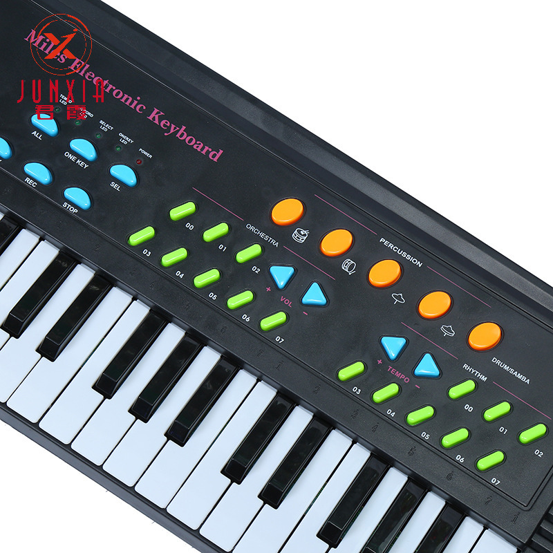Factory Wholesale 37 Key Multi-Function Electronic Organ Toy Plucked Practice Electronic Organ Children's Toy Sports Outdoor