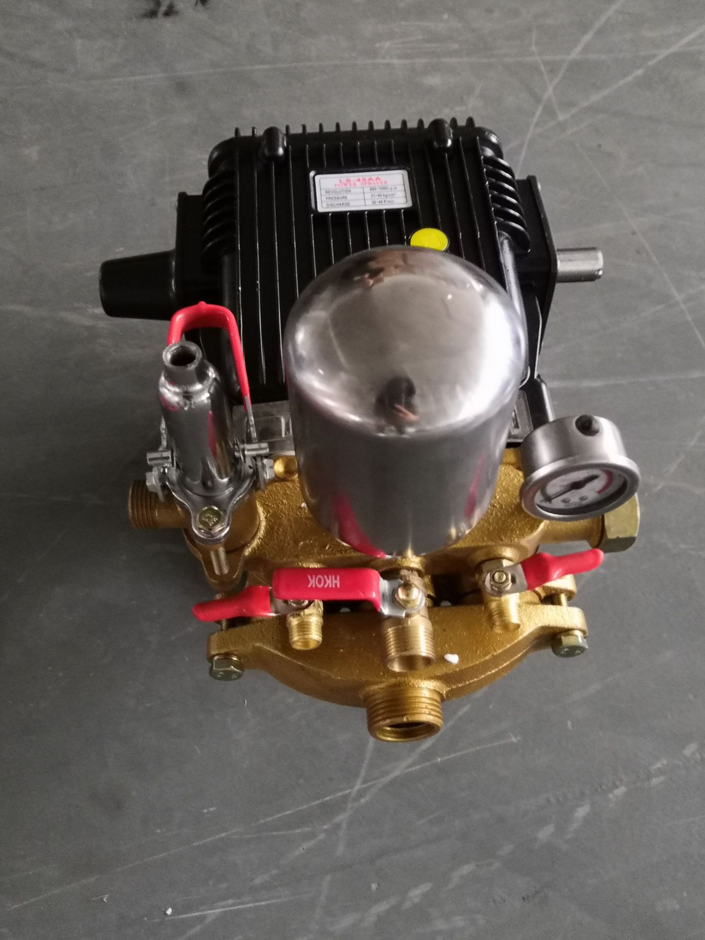 大接口三出水陶瓷免黄油三缸柱塞泵喷雾泵高压打药机泵喷雾机泵头