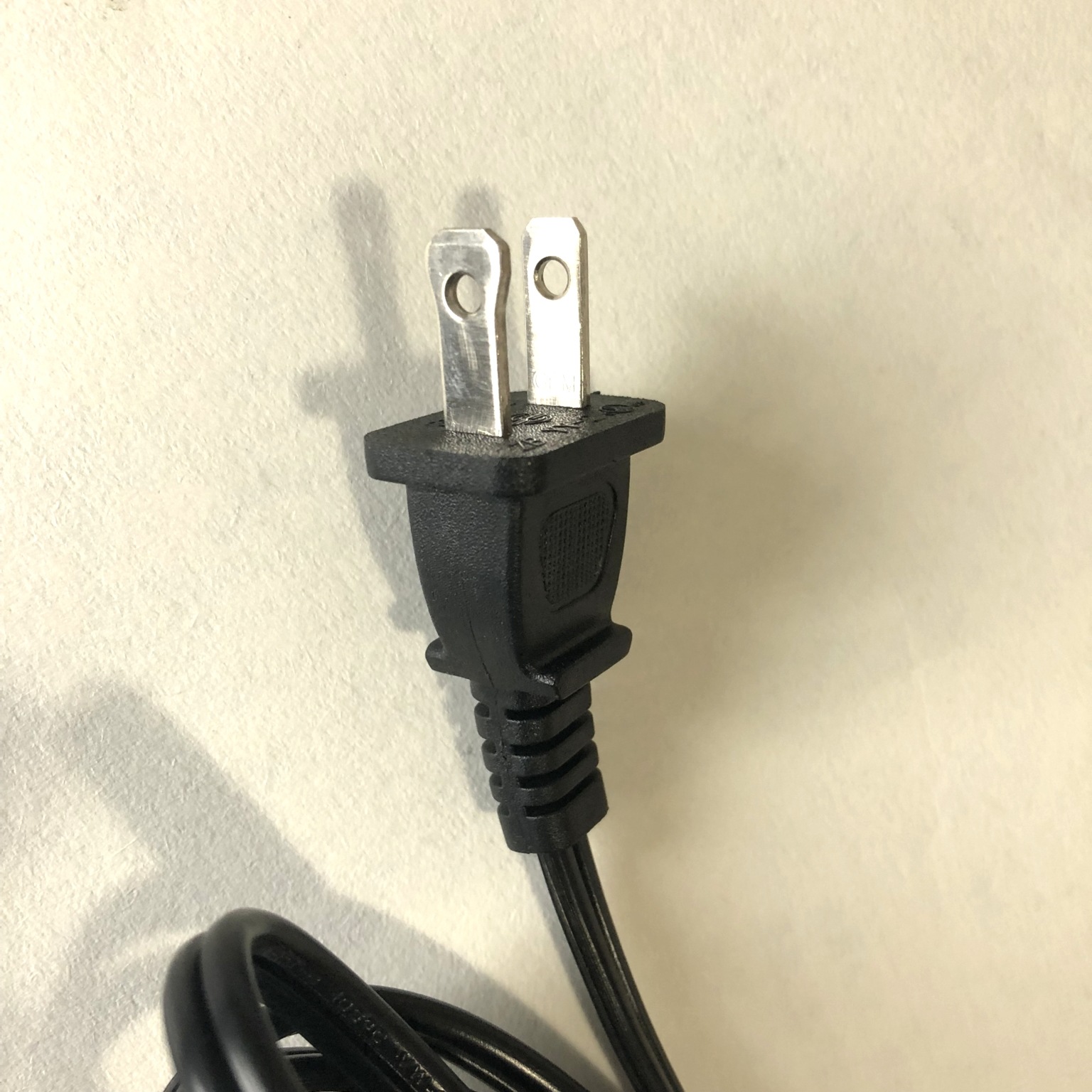 无叶风扇美国插头线 美标两插电源线 美规两插带8字尾 美式两插