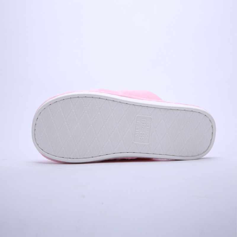 silen兴伦棉拖鞋女冬季室内防滑情侣居家柔绒毛毛虫拖鞋月子鞋男