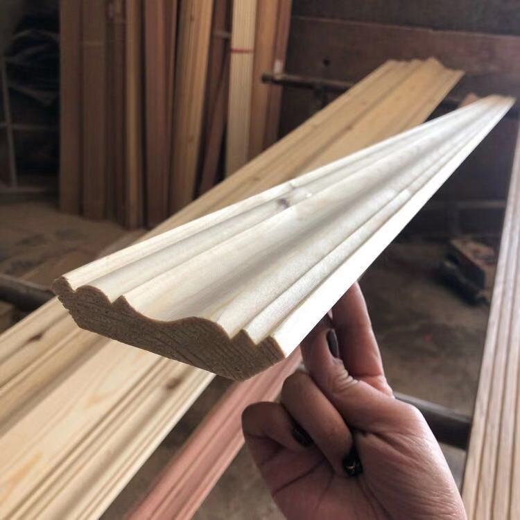 新款背景墙面装饰实木线条 厂家直销实木阴角线 可定制相框木线