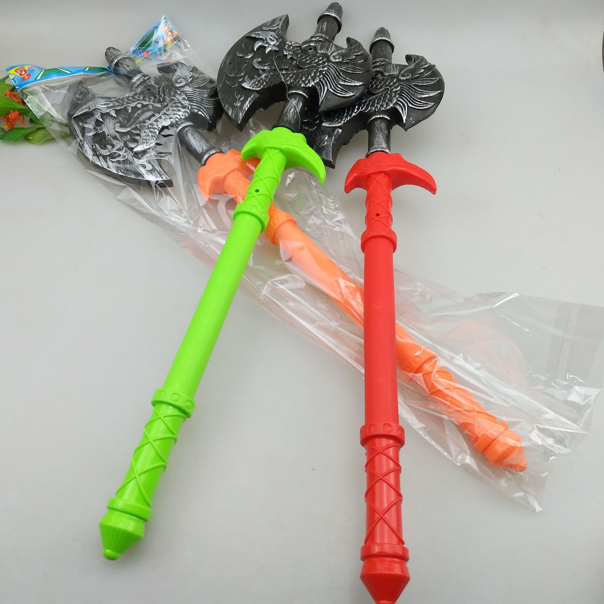 2元批发 儿童玩具长柄 斧头 卡通塑料斧 儿童玩具刀剑 模型