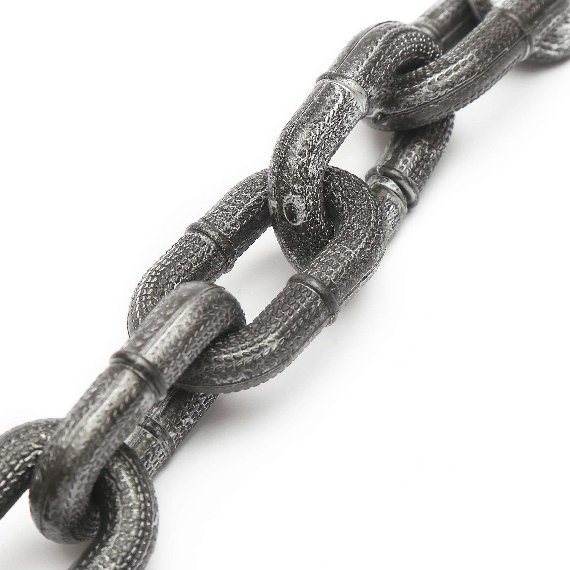 万圣节道具塑料囚犯铁链脚镣手镣铁链手铐手链舞台装饰仿真铁链