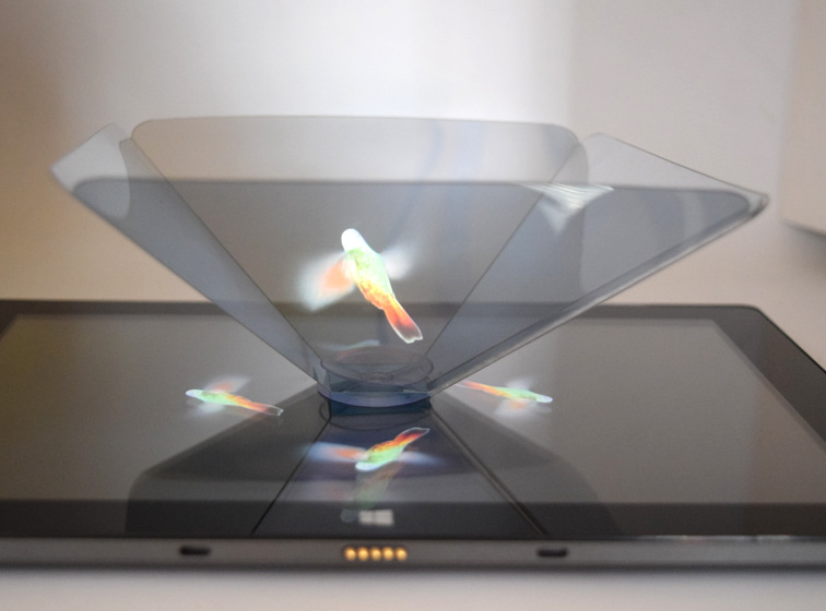 全息投影仪3d全息金字塔ipad平板3d全息金字塔裸眼3d贴全息膜
