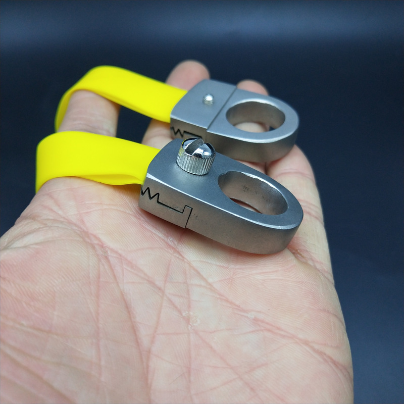 304不锈钢线切割弹簧快压指环弹弓扁皮免绑无架弹弓无架指环98k