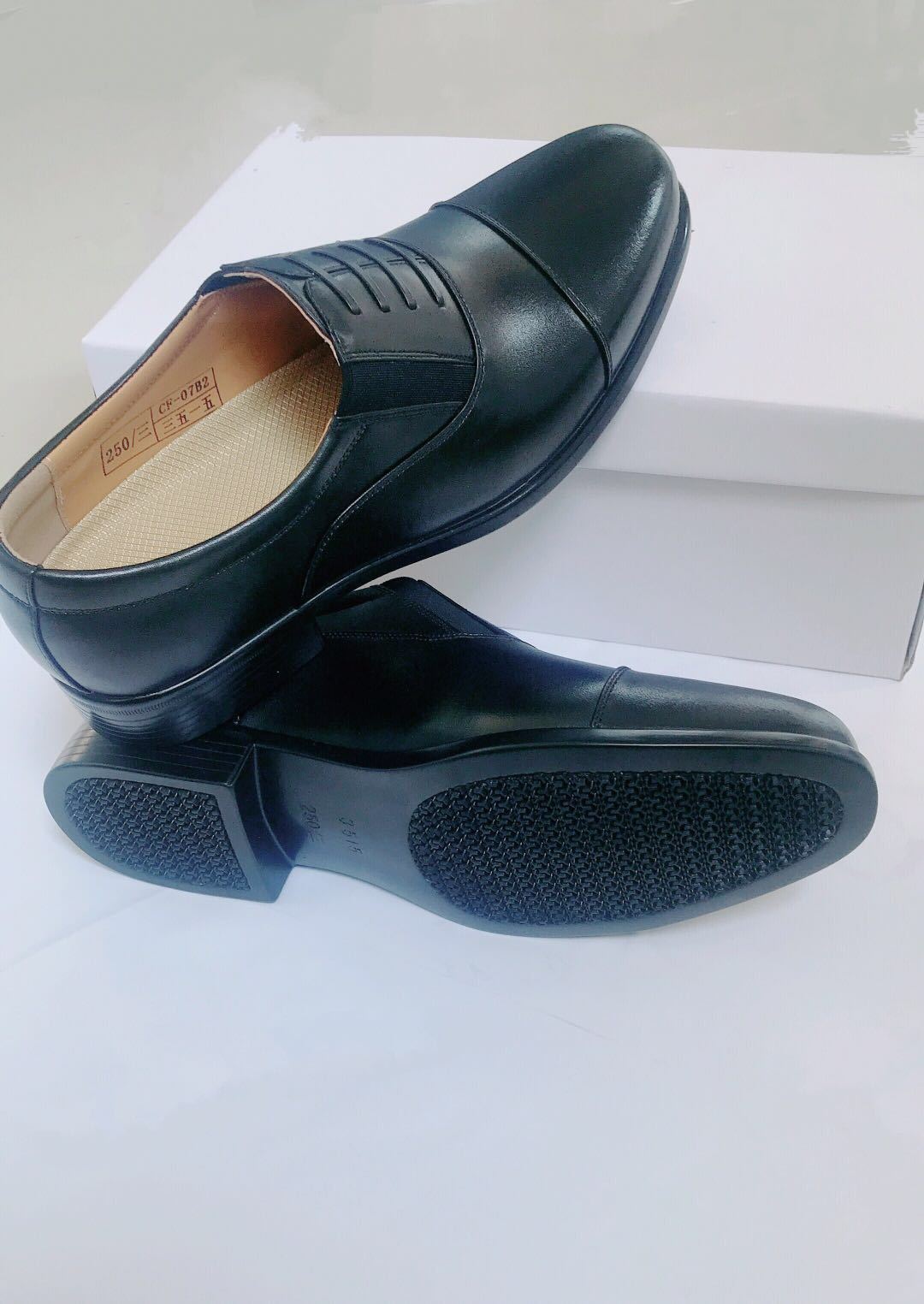 批发正品3515强人皮鞋 黑色制式男款商务正装皮鞋军皮鞋