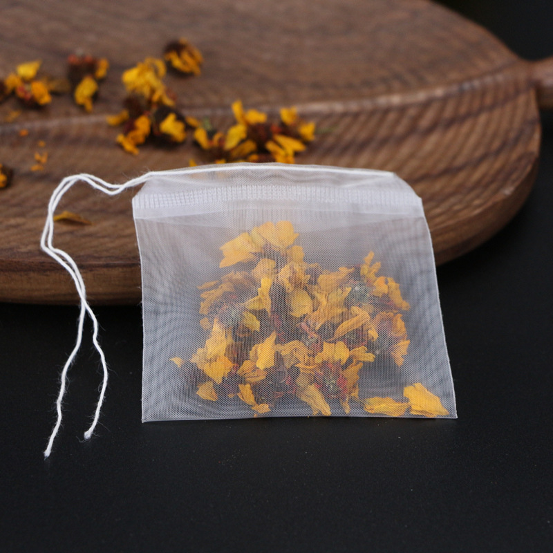 批发抽线尼龙茶包袋6*7cm泡茶煮茶花茶过滤袋一次性加工可定制