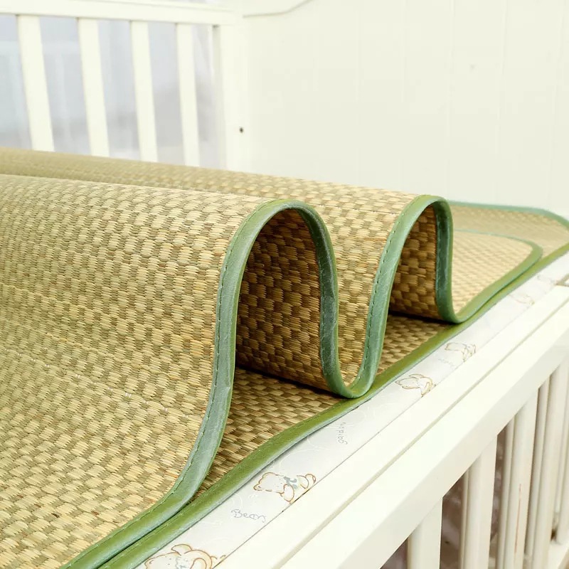 幼儿园凉席儿童宝宝床草席实木床娃娃床专用夏凉席兰草席50*130