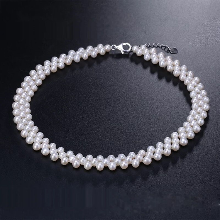 French Style Elegant Retro Banquet Pearl Necklace Women's Clavicle Chain Bridal Wedding Accessory Wedding Dress Rhinestone Earrings