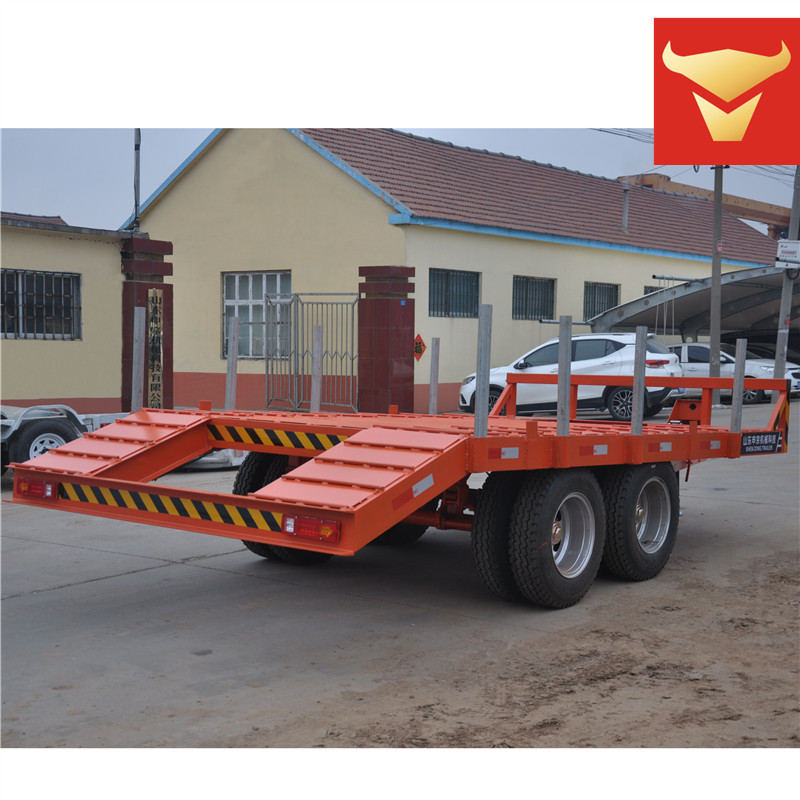 6吨钩机拖车 挖掘机板车 挖掘机拖车 平板挖掘机拖车厂家 可定制