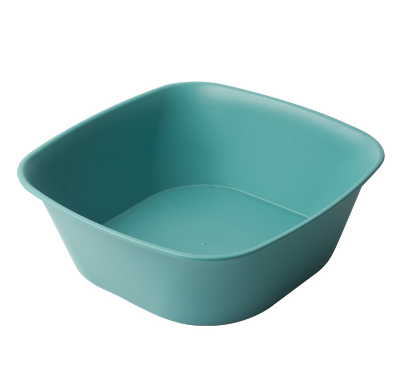 陌么生活塑料家用正方形洗脸盆北欧风格浴室儿童泡脚盆厨房洗菜盆