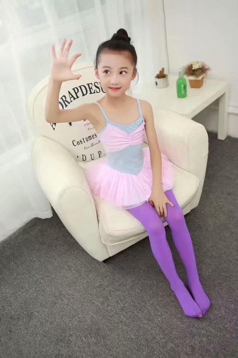 厂家批发春秋儿童白色天鹅绒80d连裤袜 学校考级芭蕾舞儿童舞蹈袜