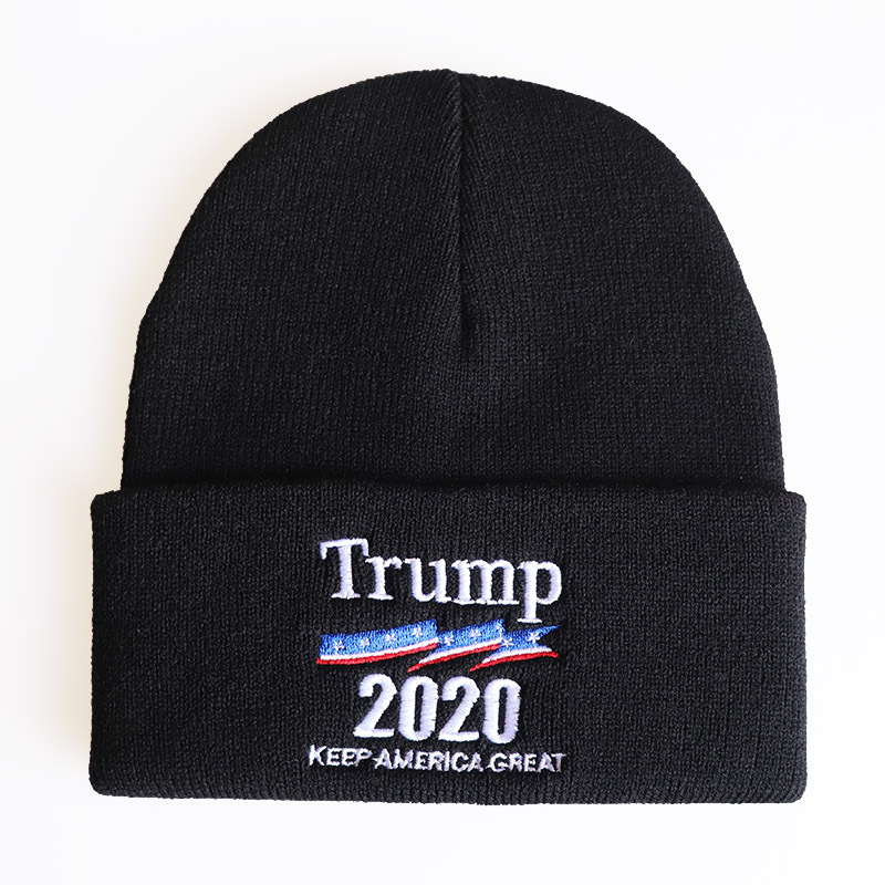 2020 Trump Trump Woolen Cap Men's and Women's America Great Again Embroidered Knitted Hat Foreign Trade