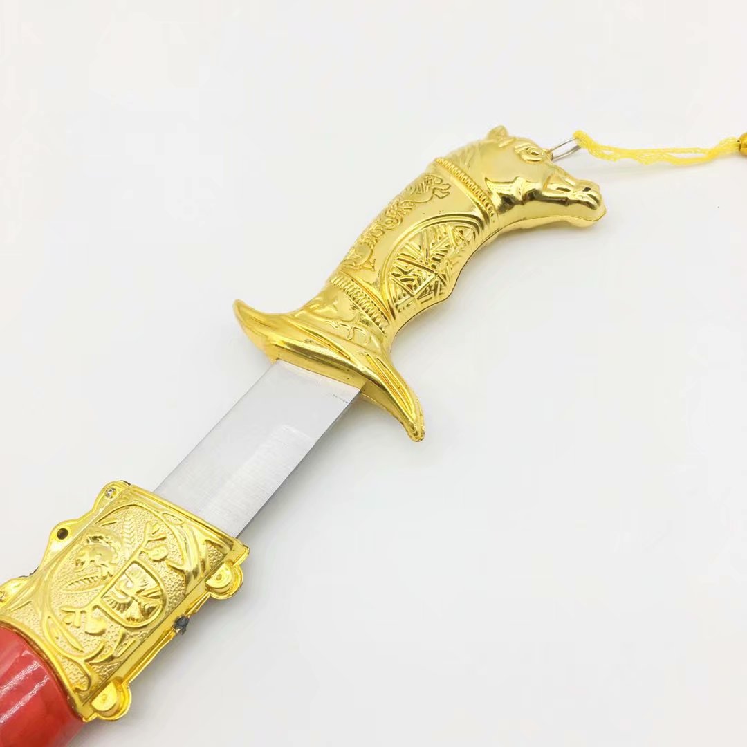 成吉思汗 大号 马头弯刀 内蒙古特色工艺品刀剑 送礼促销未开刃