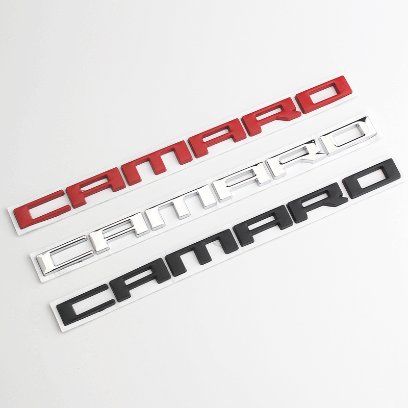 适用于雪佛兰 科迈罗 camaro 改装金属车标贴 车头盖车尾字母标贴