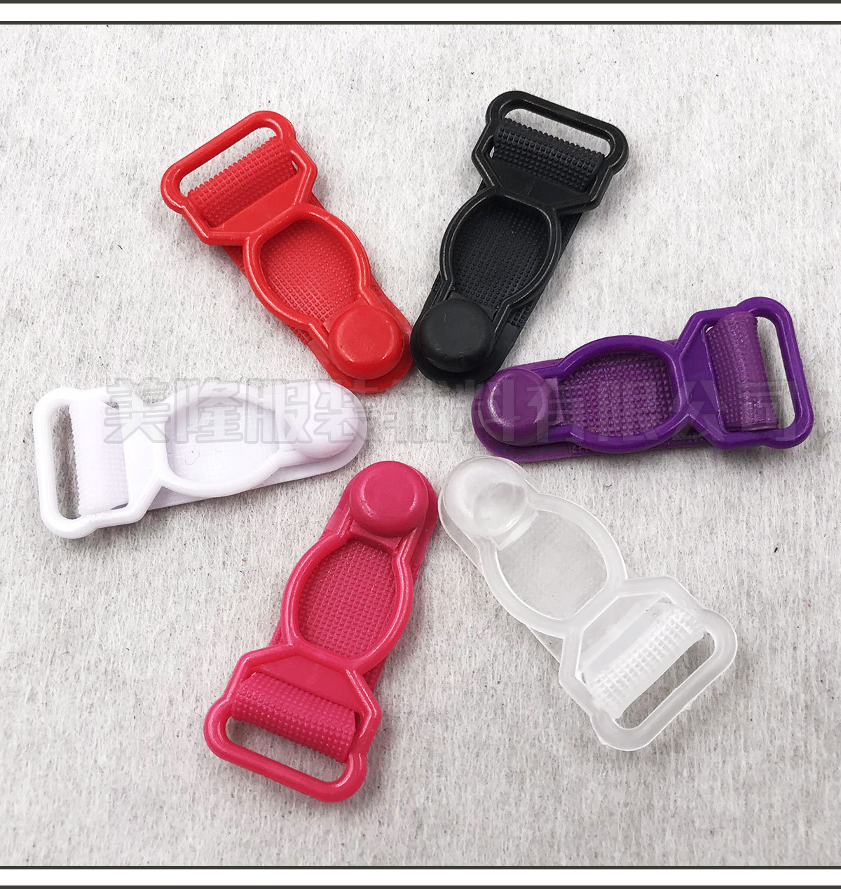 现货丝袜情趣内衣专用金属吊袜扣 塑料合金丝袜葫芦扣透明皮袜扣