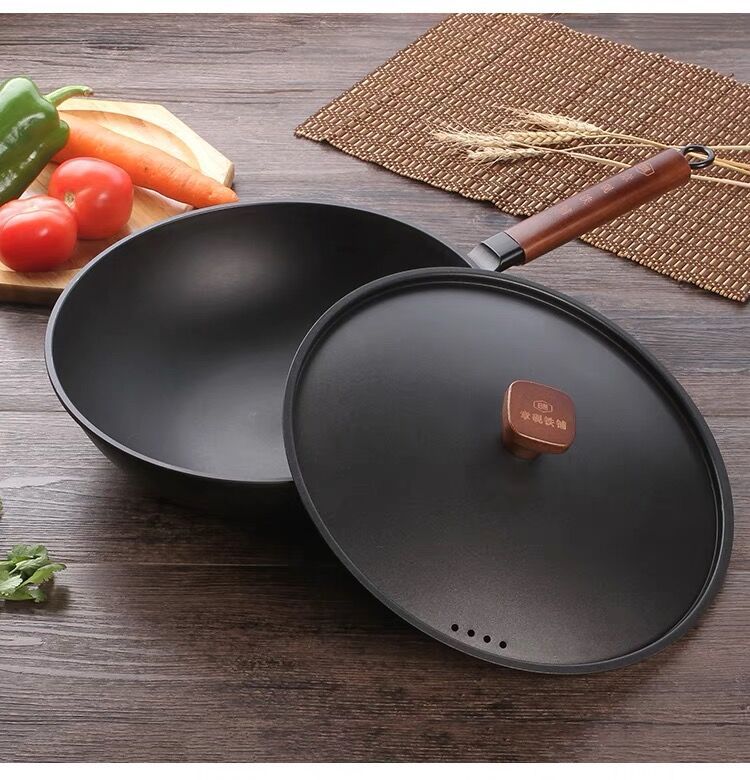 锅具三件套无涂层物理不粘炒锅电视购物同款经典套装礼品