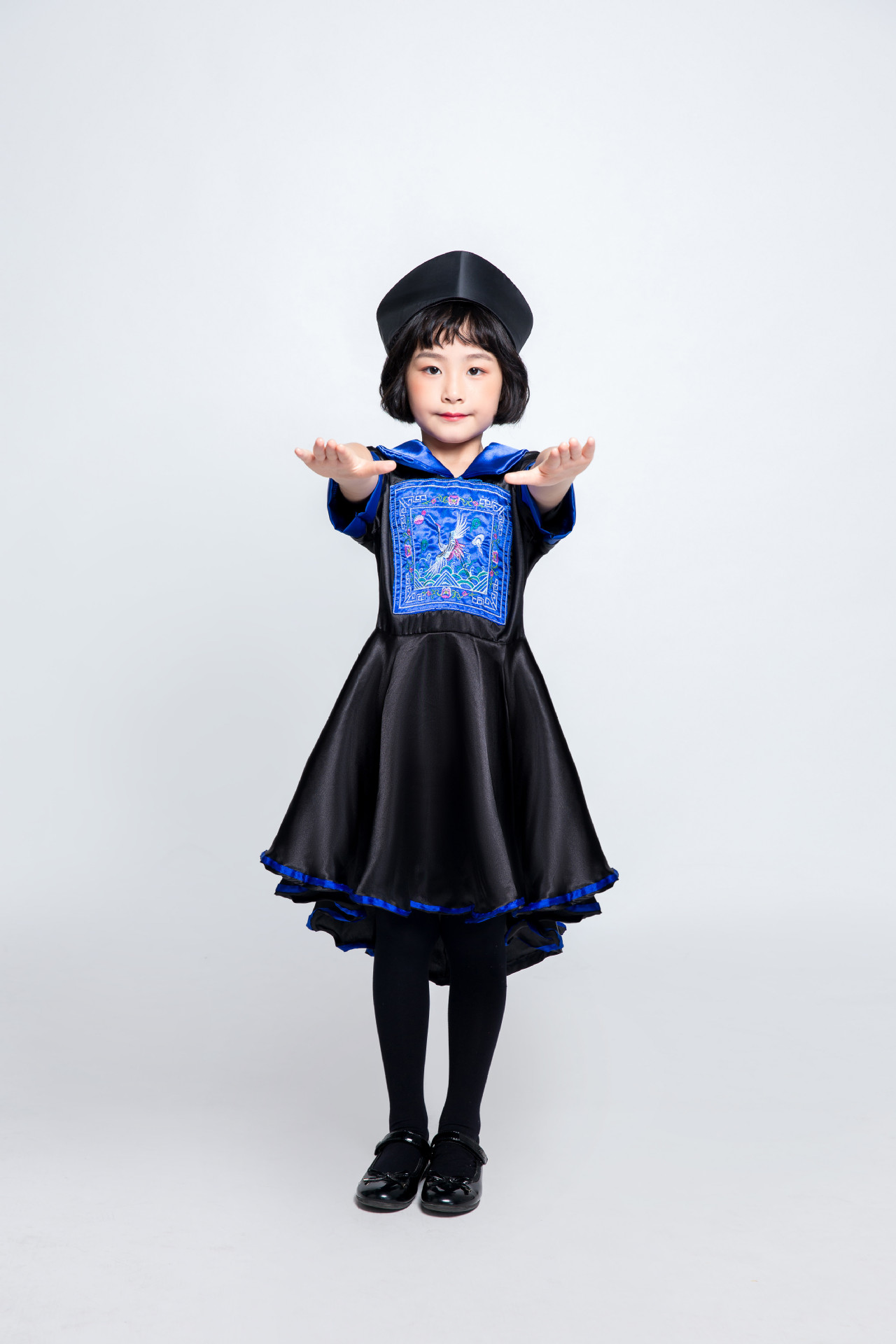 万圣节服装 女童清朝僵尸服 cosplay古装 小僵尸衣服 丧尸演出服