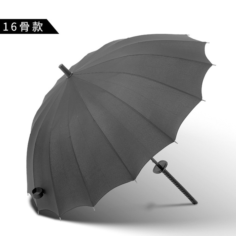 in Stock Creative Personality Can Be Printed Logo Martial Arts Umbrella Large Automatic Long Handle Umbrella Men and Women Student Anime Umbrella