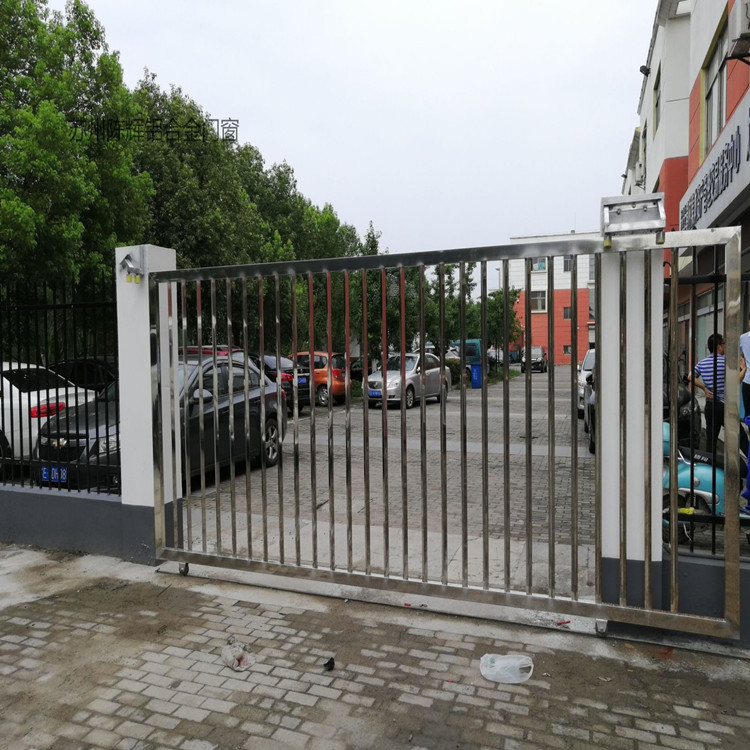 移门 不锈钢电动平移门 工厂大门电动平移门工厂 门口大铁门