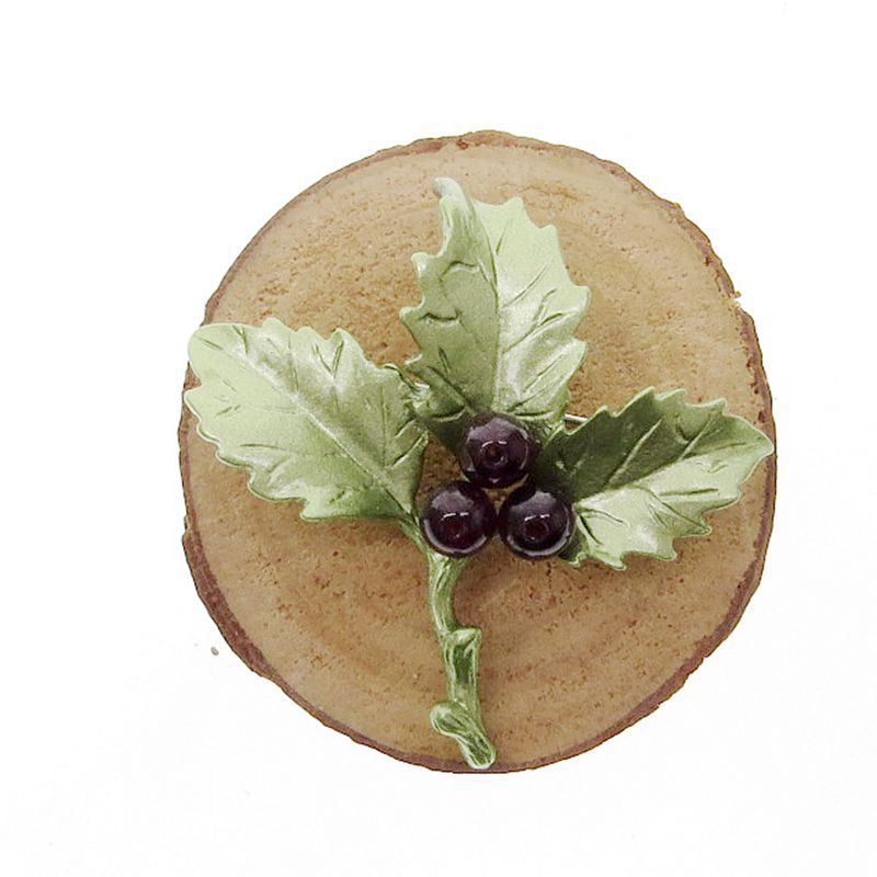 欧美时尚批发饰品创意女款叶子洪冬青果绿色烤漆石榴石