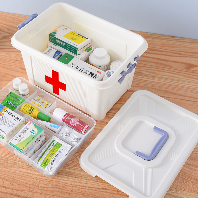医药箱家用出诊医护全套急救医疗家庭装特大多层收纳盒宿舍小药箱