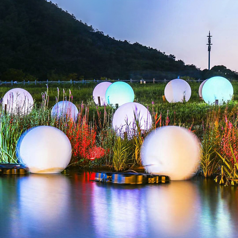 led发光圆球灯球形景观灯公园景区庭院草地草坪美陈亮化景观灯具