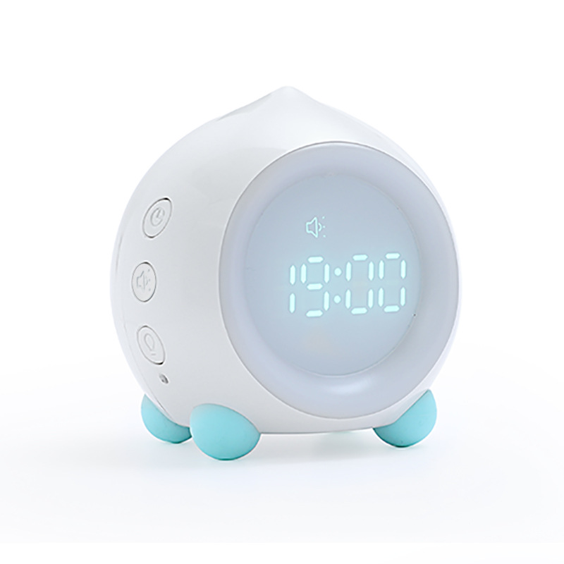 New Peach Fun Smart Alarm Clock Creative Multi-Function Bluetooth Speaker Student Digital Clock Children Sleep Small Night Lamp