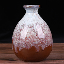 新款500ml陶瓷酒瓶手工彩釉陶土仿古瓶一斤手抓艺术陶瓷酒瓶
