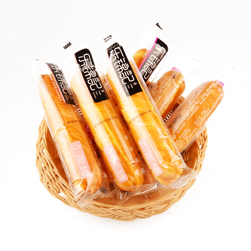 乐锦记撕棒奶香原味乳酪注心棒手撕面包肉丝注心早餐面包整件批发