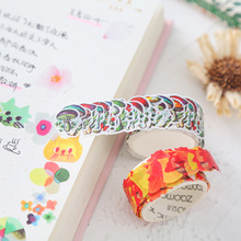 创意花瓣和纸胶带diy 可撕贴画创意日本拼贴手账装饰贴纸