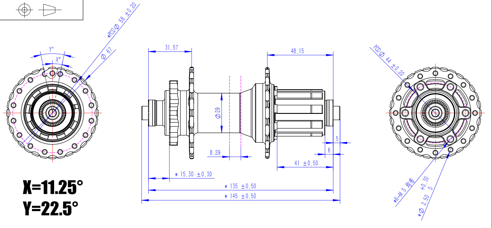 arc 006花鼓28 32 36孔120响山地自行车花鼓4培林8-11速399克/对