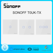 新品SONOFF T0UK-TX手机远程控制wifi智能墙壁开关86型英规面板