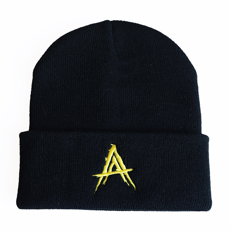 Trend Anuel AA Embroidery Knitted Hat Real Hasta La Muerte Woolen Cap Hip Hop Sleeve Cap