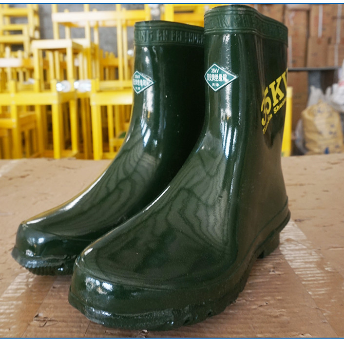 天津双安劳保高压绝缘胶鞋35kv电工鞋男女透气绝缘鞋子