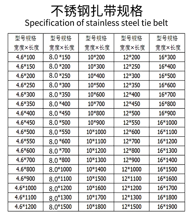 6~16mm304白钢自锁式金属船用黑色喷塑不锈钢扎带电缆桥架