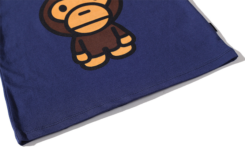 2020春夏潮牌童装milo猴子卡通图案纯棉短袖无弹力圆领t恤